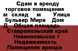 Сдам в аренду торговое помещение 34 м2 склад 30 м2.  › Улица ­ Бульвар Мира › Дом ­ 21Д › Общая площадь ­ 64 - Ставропольский край, Невинномысск г. Недвижимость » Помещения аренда   